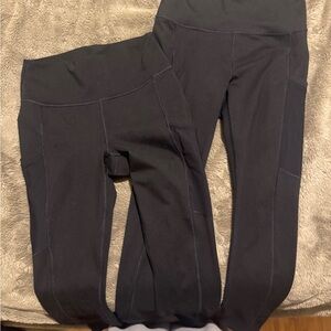 Fabletics PowerHold Black Leggings XS Black